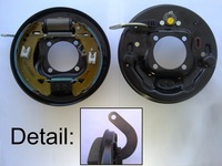 Bremstr�gerblech hinten neue Ausf. kompl.