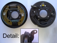 Bremstr�gerblech hinten kompl.