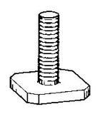 Stostangenschraube ohne Schaft M6x22